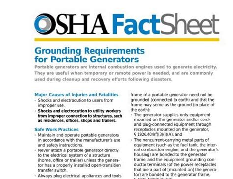 osha generator enclosure requirements